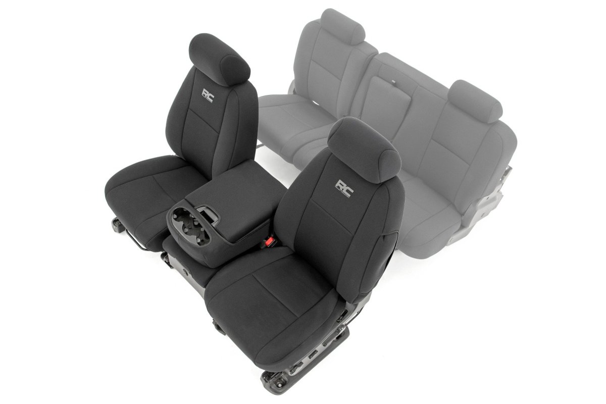 GMC Sierra 2500 HD Seat Covers - Front - Rough Country - Neoprene - '11-'13